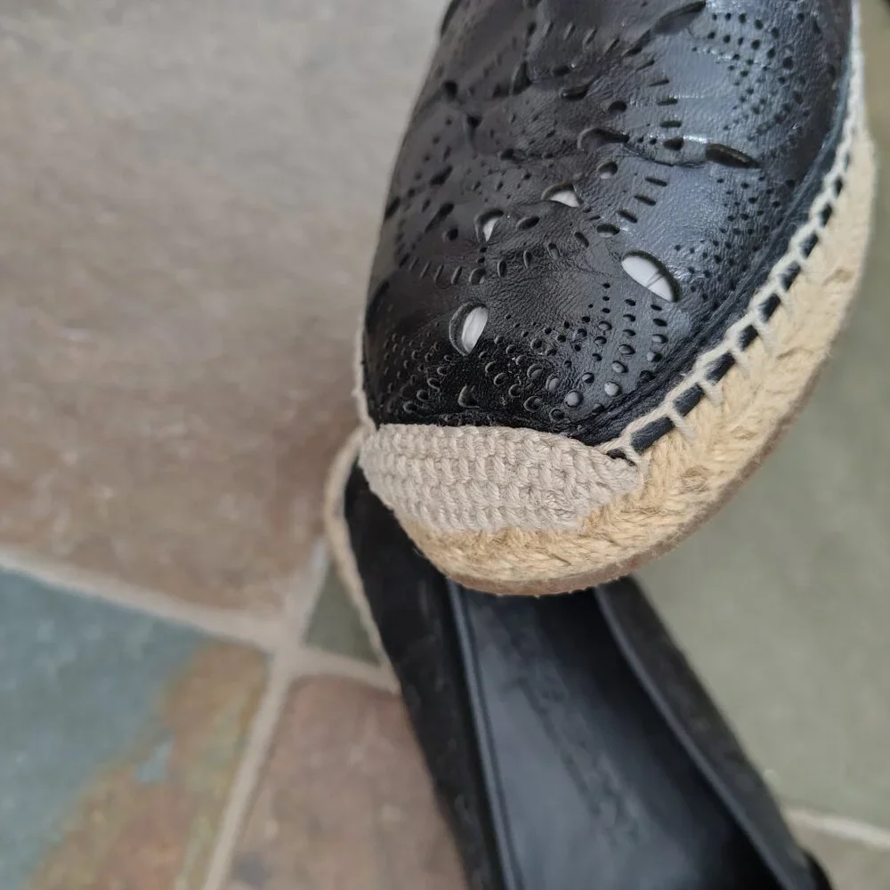Burberry Leather Espadrille Shoes